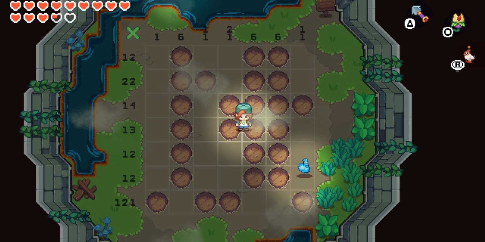 Головоломка пятого и последней "Under The Island game Cursed Chicken Coop"