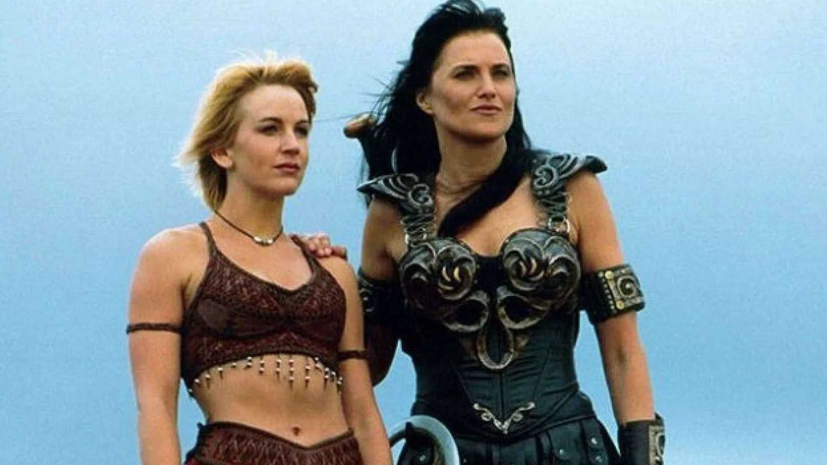 Xena e Gabrielle em Xena: Warrior Princess.