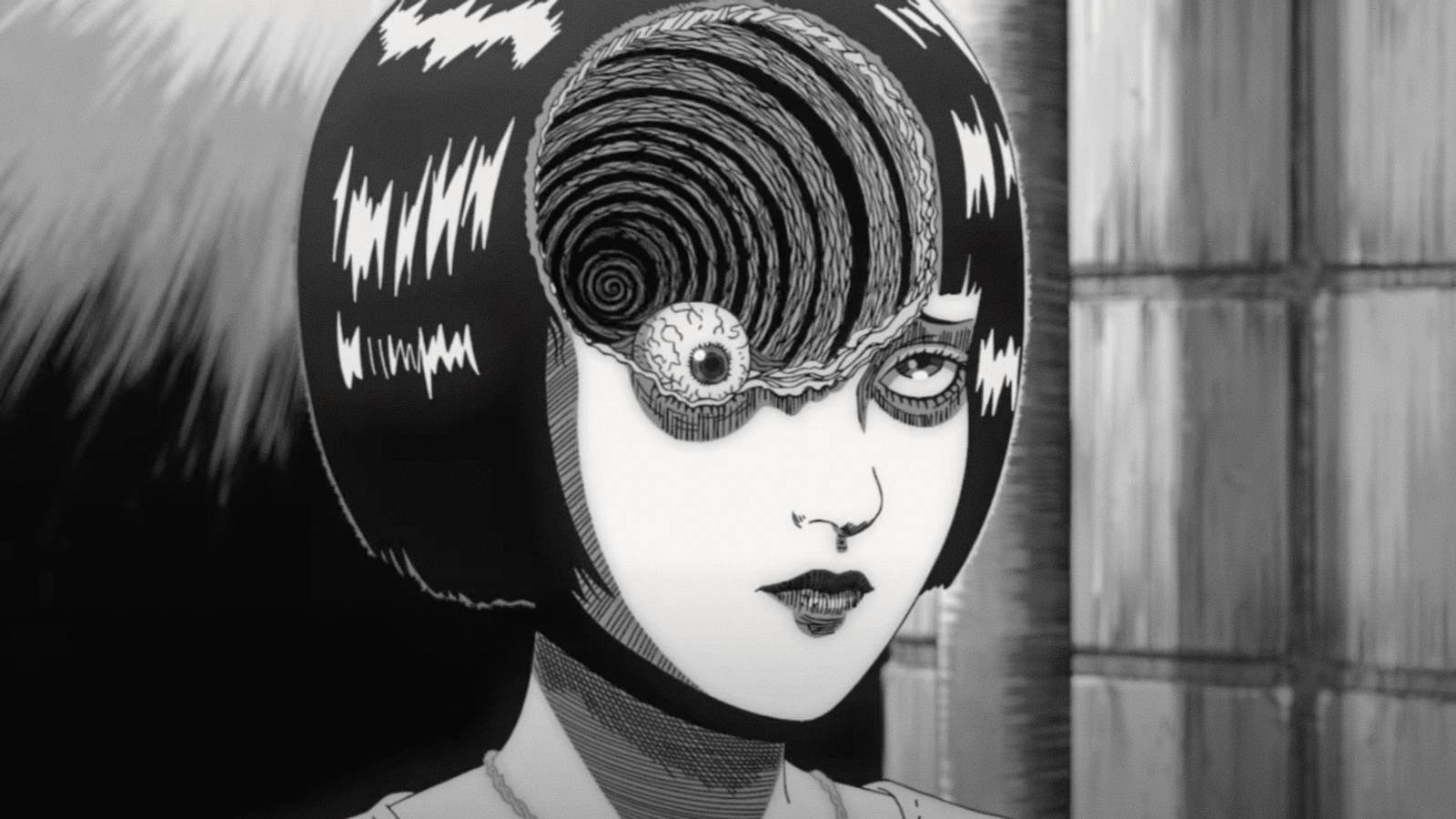 Kurotani with the spiral in her forehead in Uzumaki.