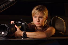 Kristen Bell as Veronica Mars.
