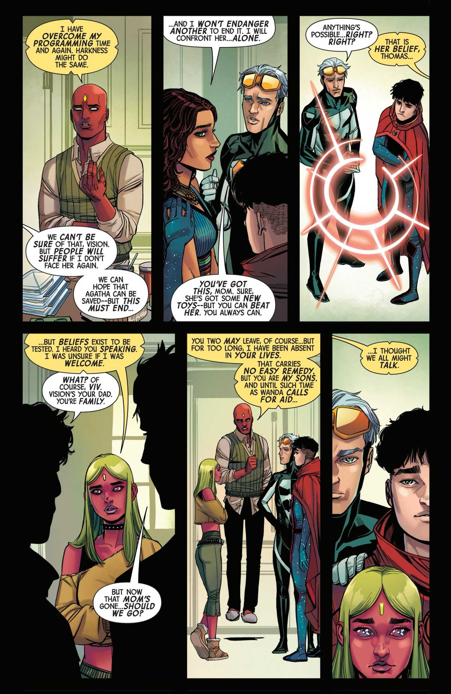 Vision:Maximoff Family Reunion in Sorcerer Supreme #3
