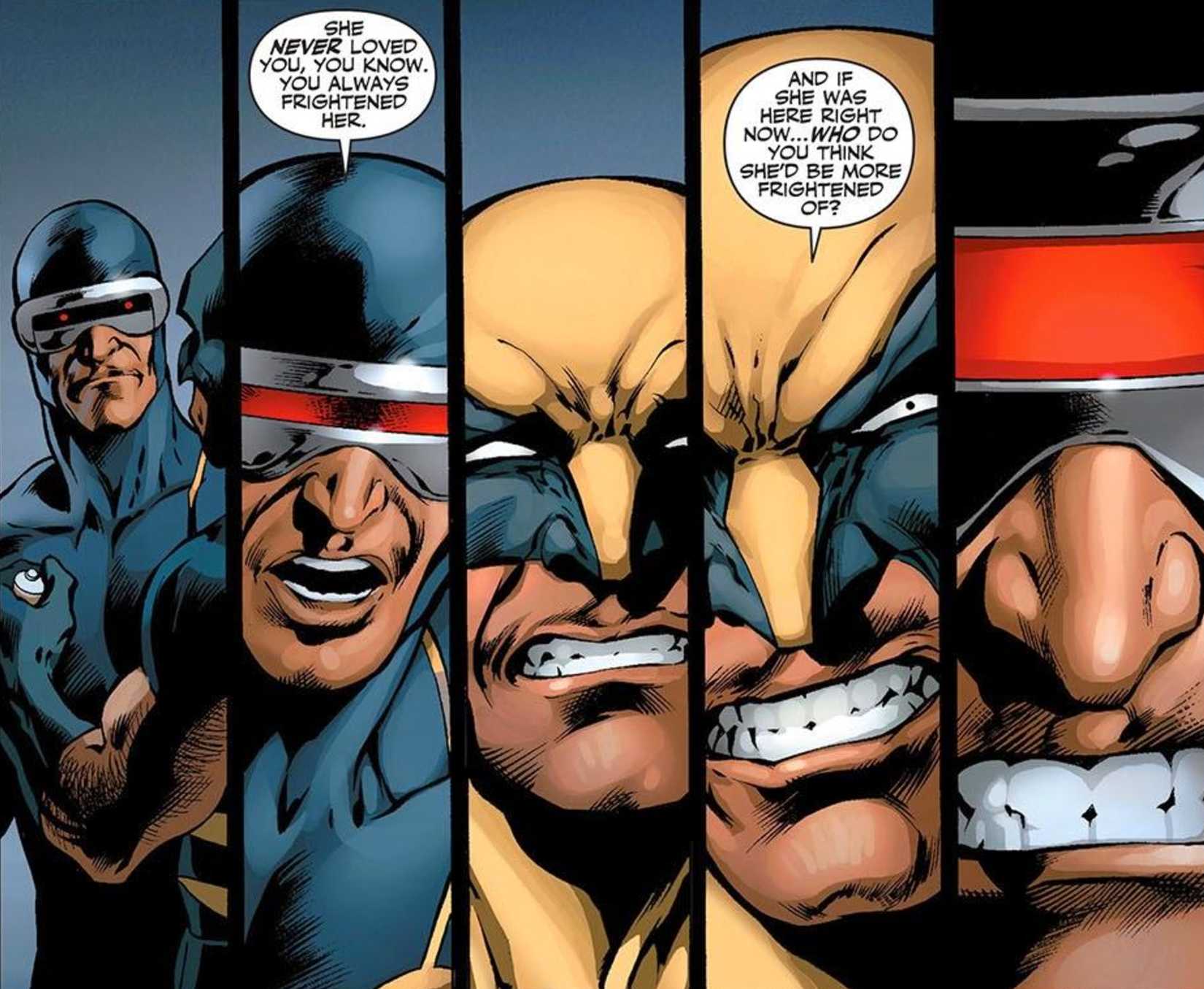 wolverine and cyclops fight in x-men schism