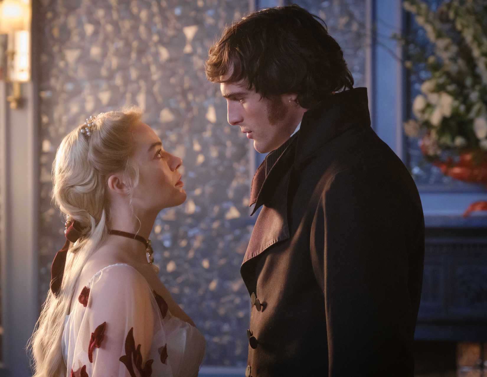 Jacob Elordi and Margot Robbie in Wuthering Heights