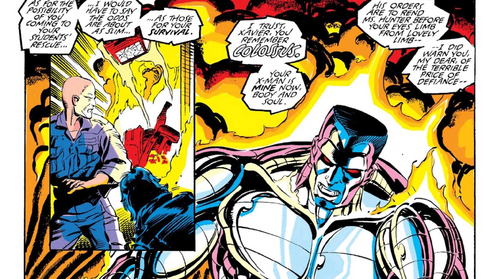 x-men's colossus attacks xavier