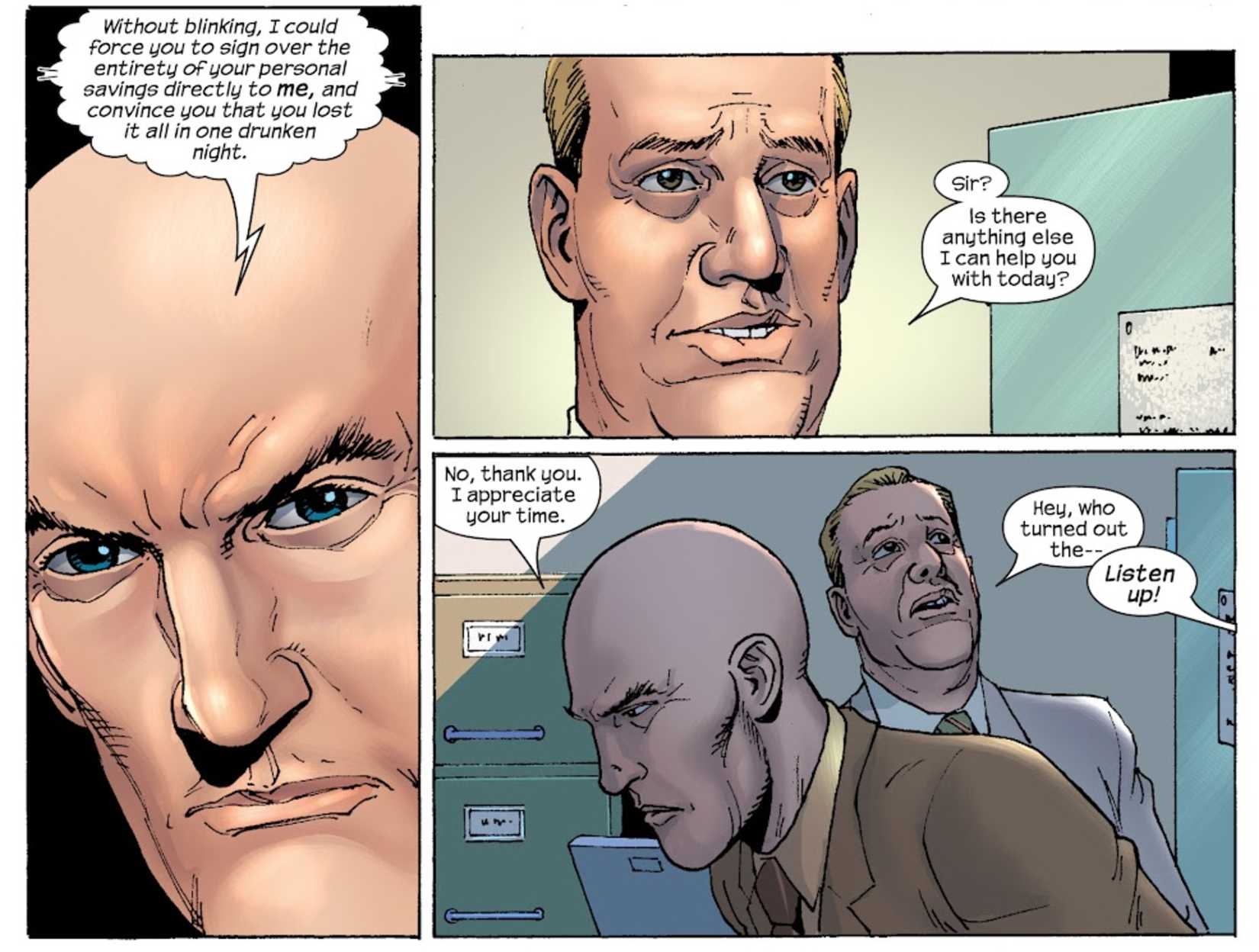 x-men's xavier using telepathy
