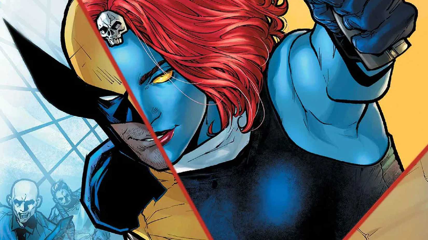 X-MEN VILLAIN MYSTIQUE TRANSFORMING INTO WOLVERINE