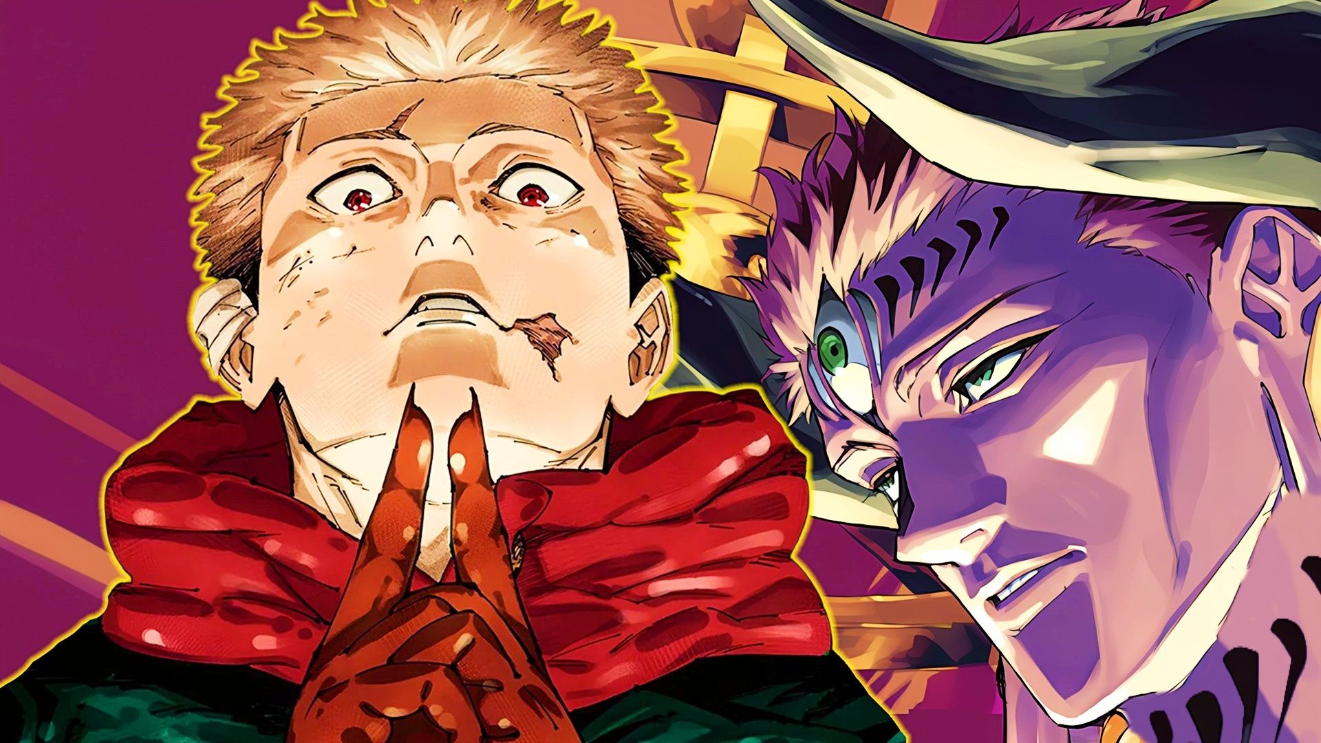 Yuji Itadori and Dabura from Jujutsu Kaisen modulo manga