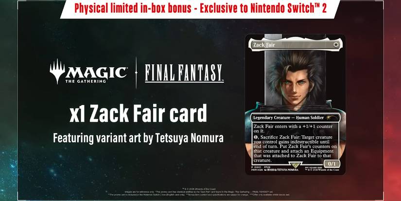 Magic: The Gathering Reveals New FF7 Card With Tetsuya Nomura Art Magic: The Gathering Reveals New FF7 Card With Tetsuya Nomura Art