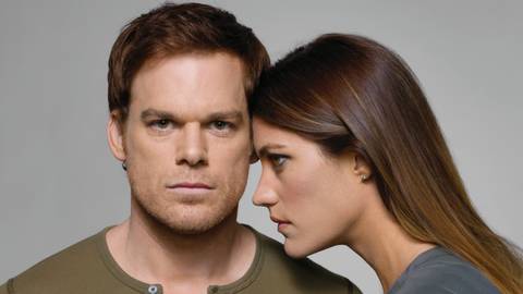 Michael C. Hall and Jennifer Carpenter in Dexter