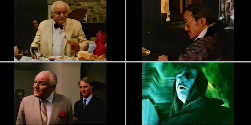 Uma colagem mostra quatro cenas de The Gourmet de Kazuo Ishiguro