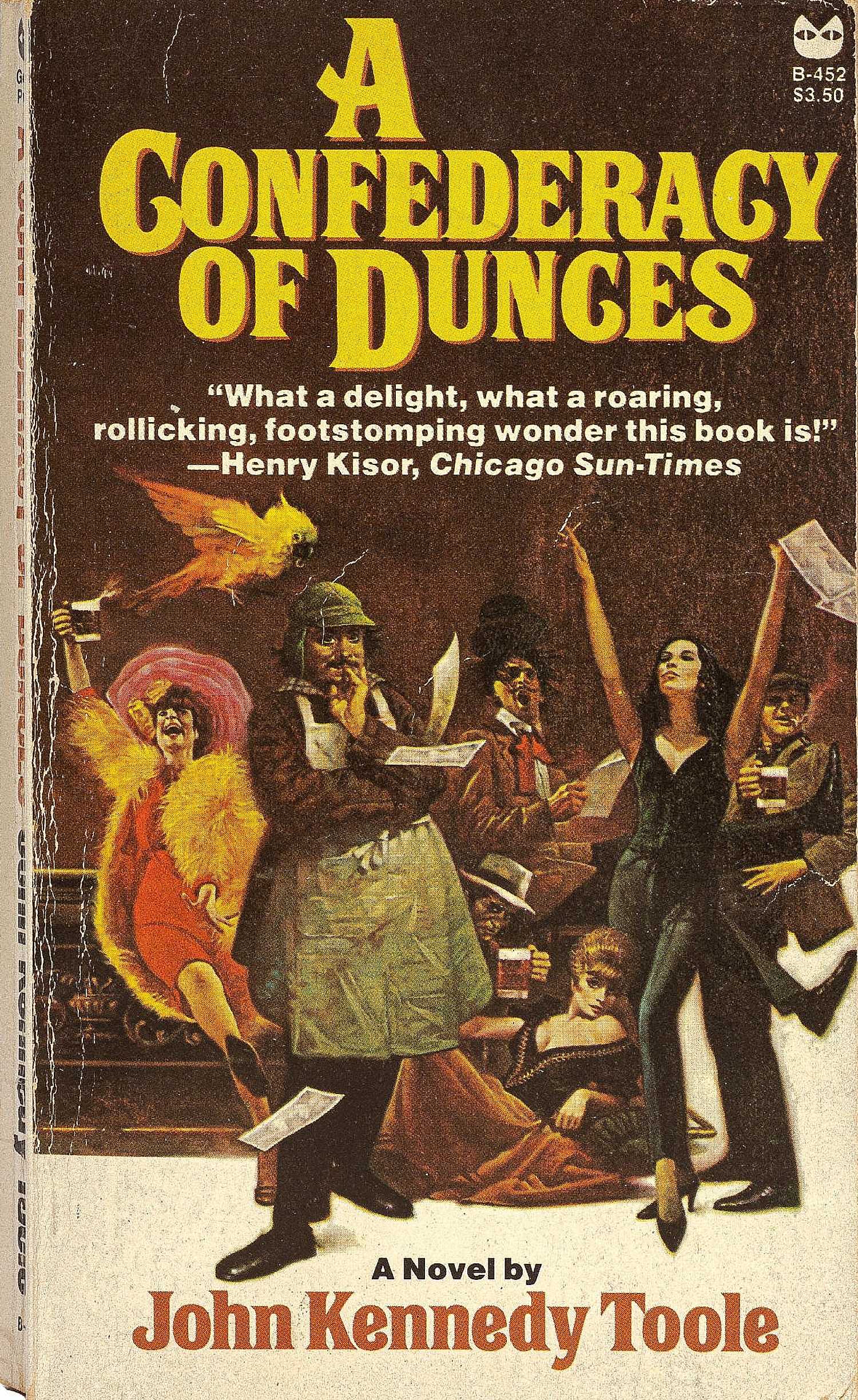 A Confederacy of Dunces beat up paperback cover
