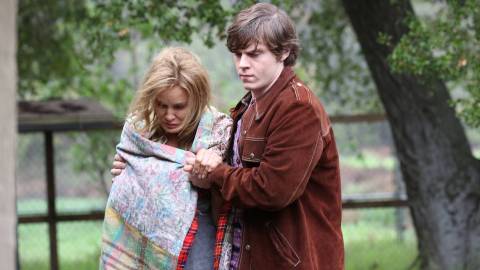 Jessica Lange and Evan Peters in American Horror Story