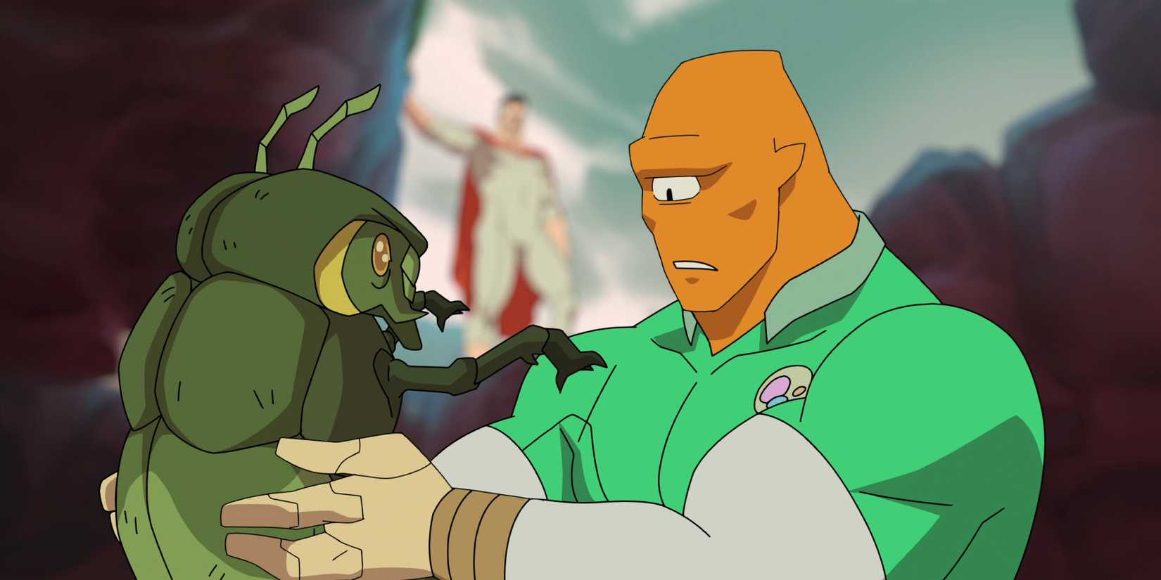 Allen, o Alienígena, com um Besouro Sinlak em Invincible