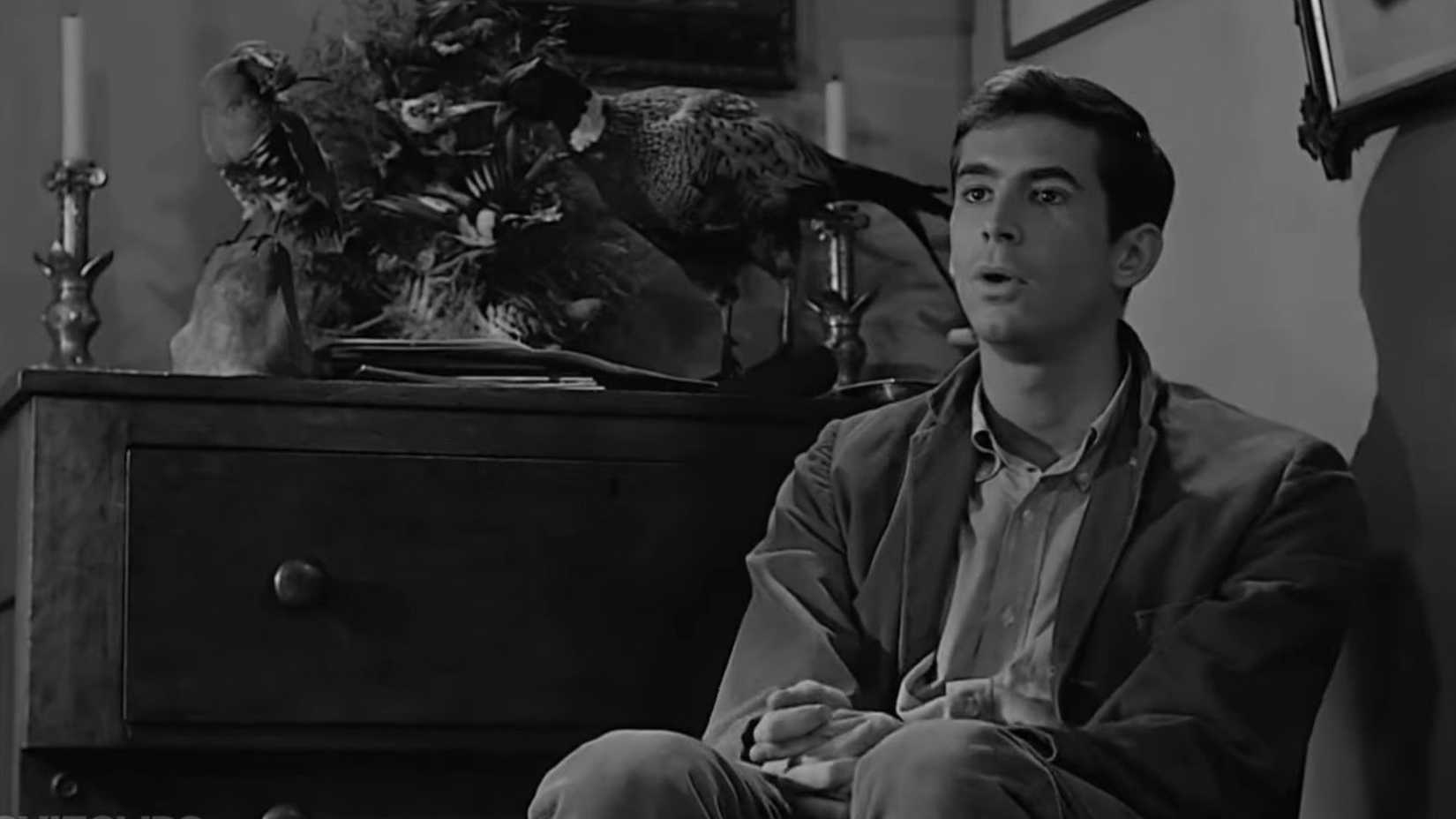 Anthony Perkins as Norman Bates in Psycho