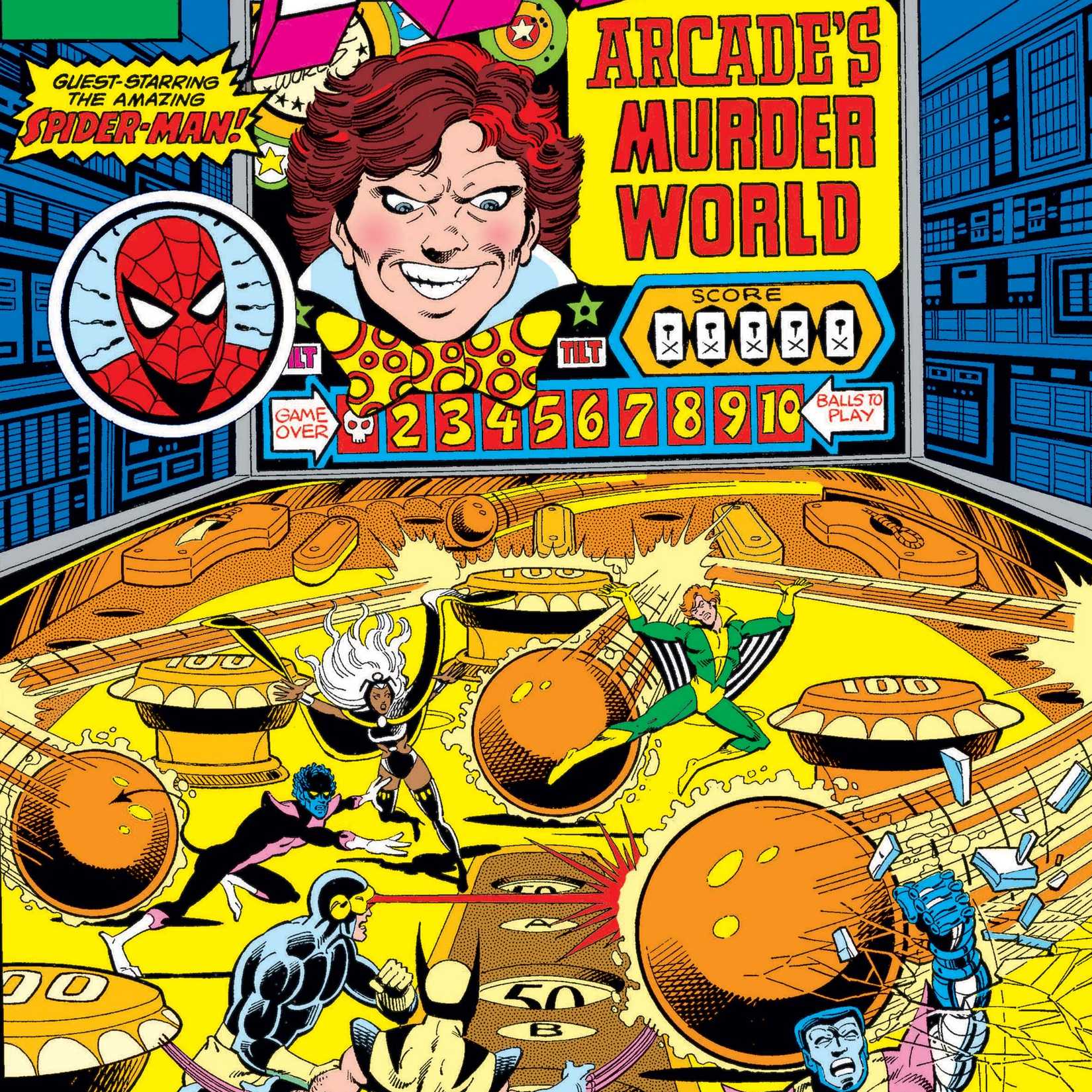 arcade vs the x-men and spider-man
