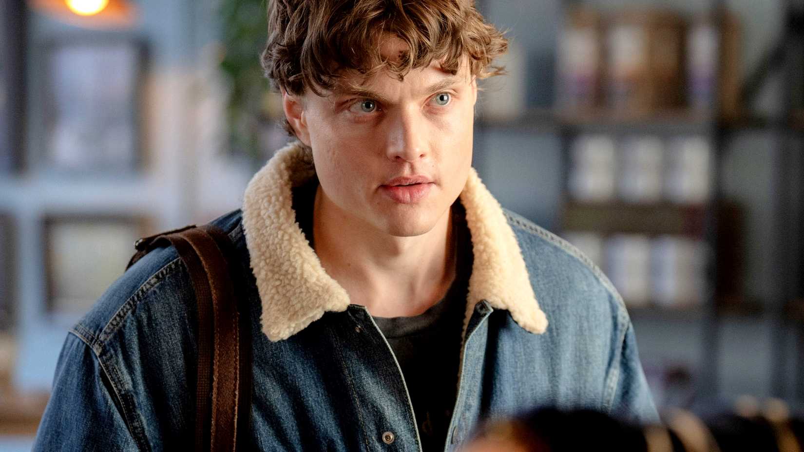 Asa Germann as Lucas looking intense in Scream 7