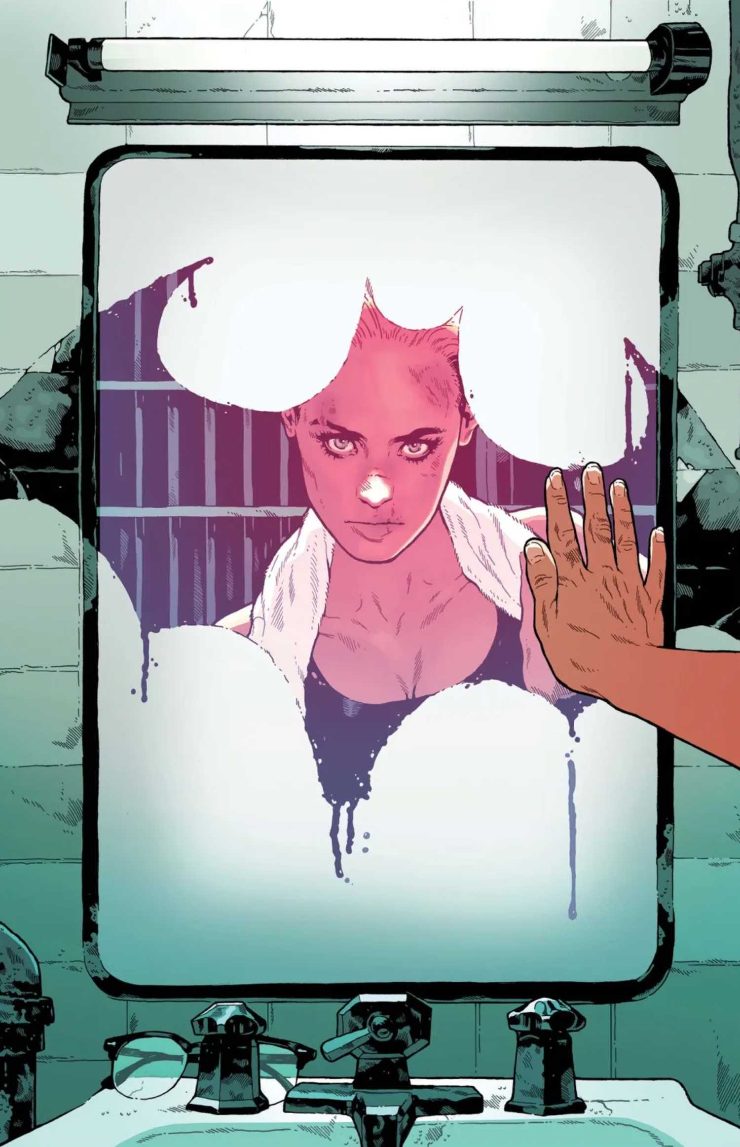 59 Years Later, Classic Batgirl Officially Unveils Her Darkest Redesign of All Time 3 BARBARA GORDON'S BATGIRL IN PRISON WITH BAT SYMBOL