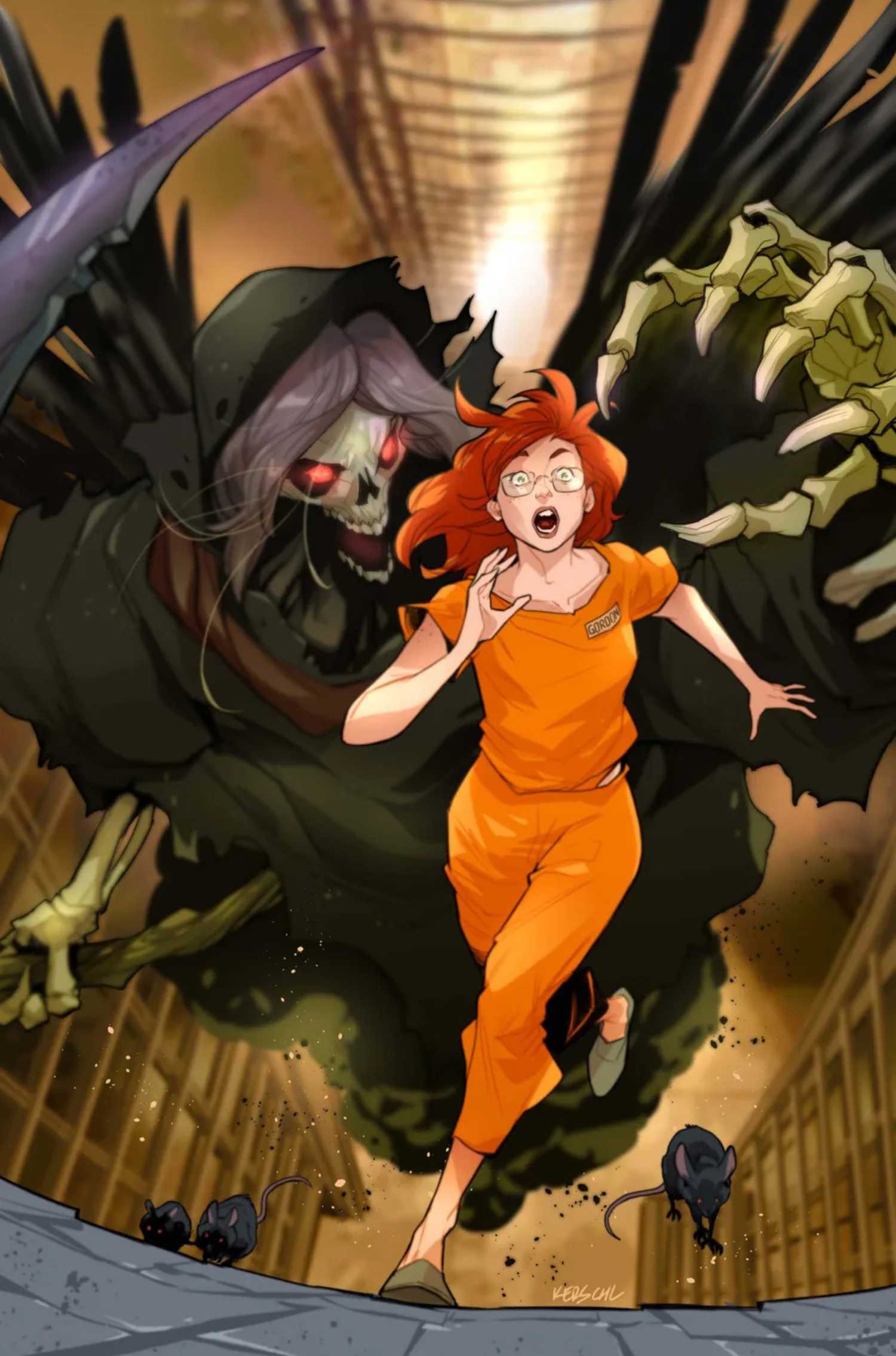 59 Years Later, Classic Batgirl Officially Unveils Her Darkest Redesign of All Time 1 BARBARA GORDON'S BATGIRL PURSUED BY THE GRIM REAPER