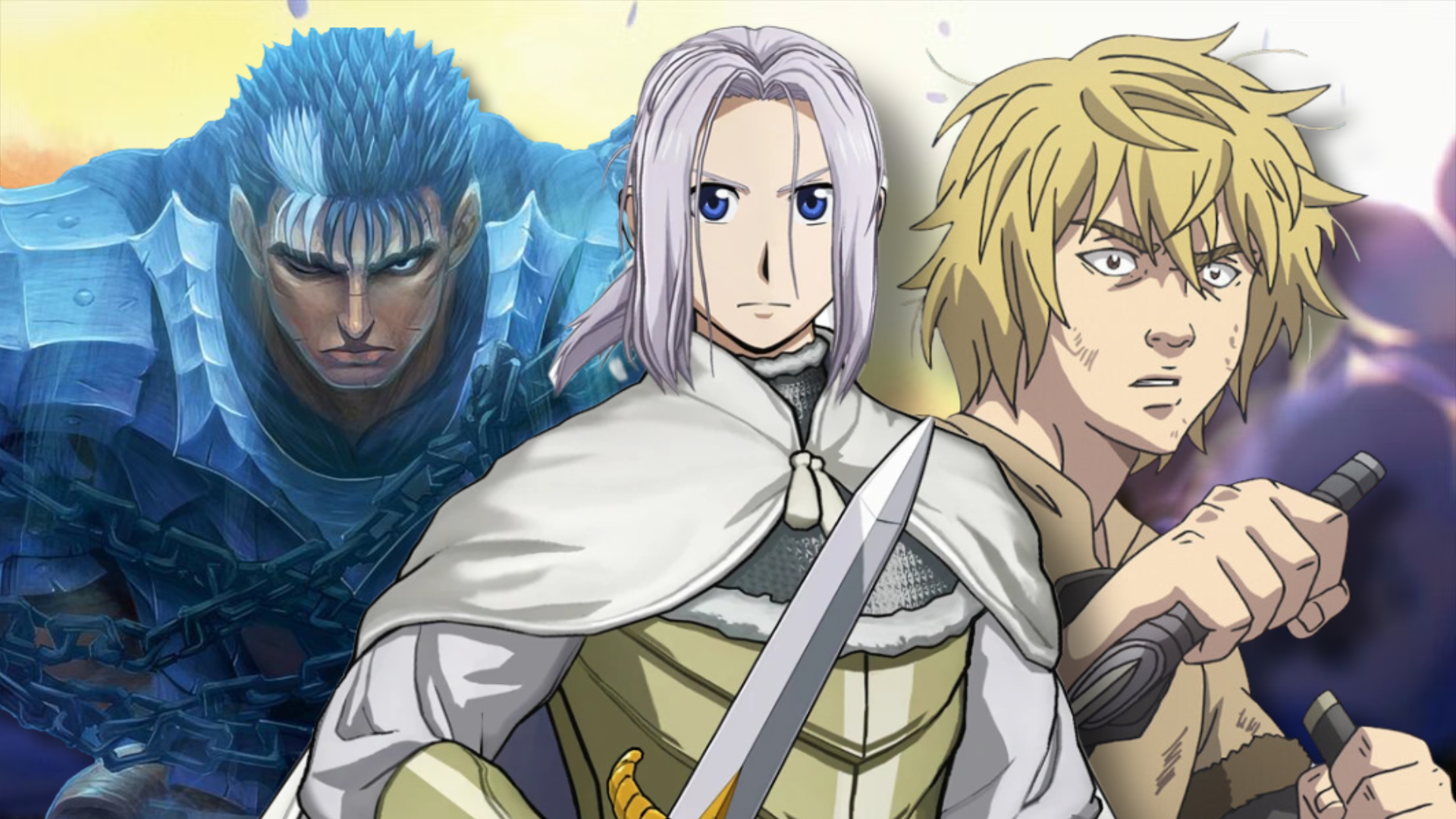 Berserk, The Heroic Legend of Arslan, Vinland Saga Featured Image