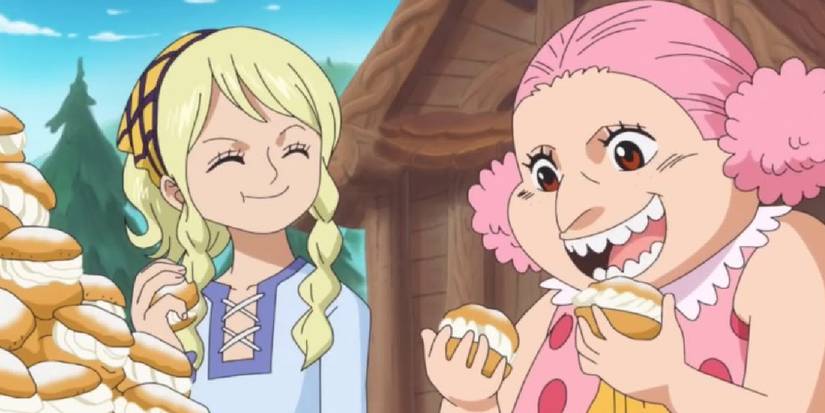 Big Mom comendo Semla em One Piece