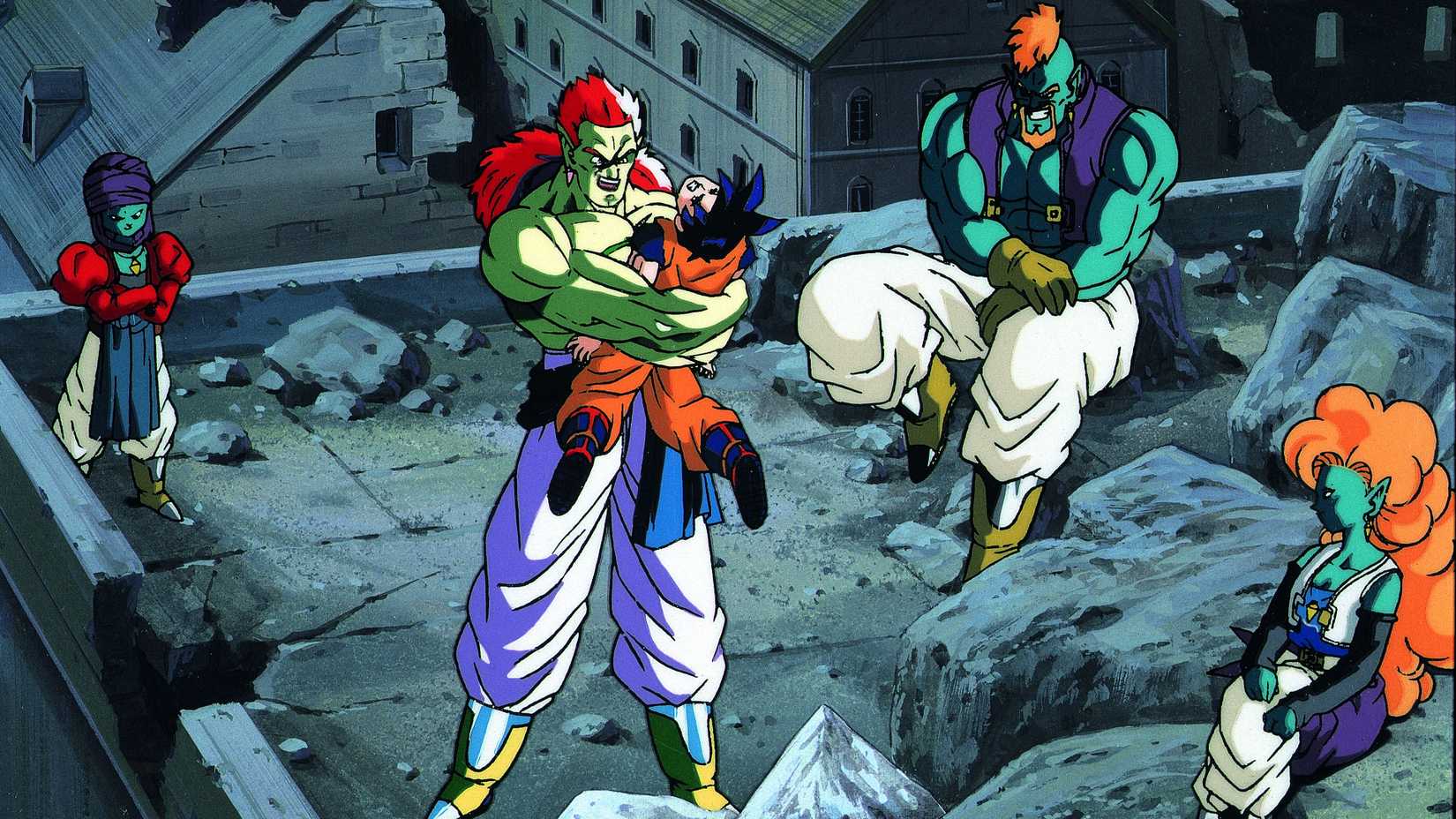 Bojack and his followers attack Gohan in Dragon Ball Z movie