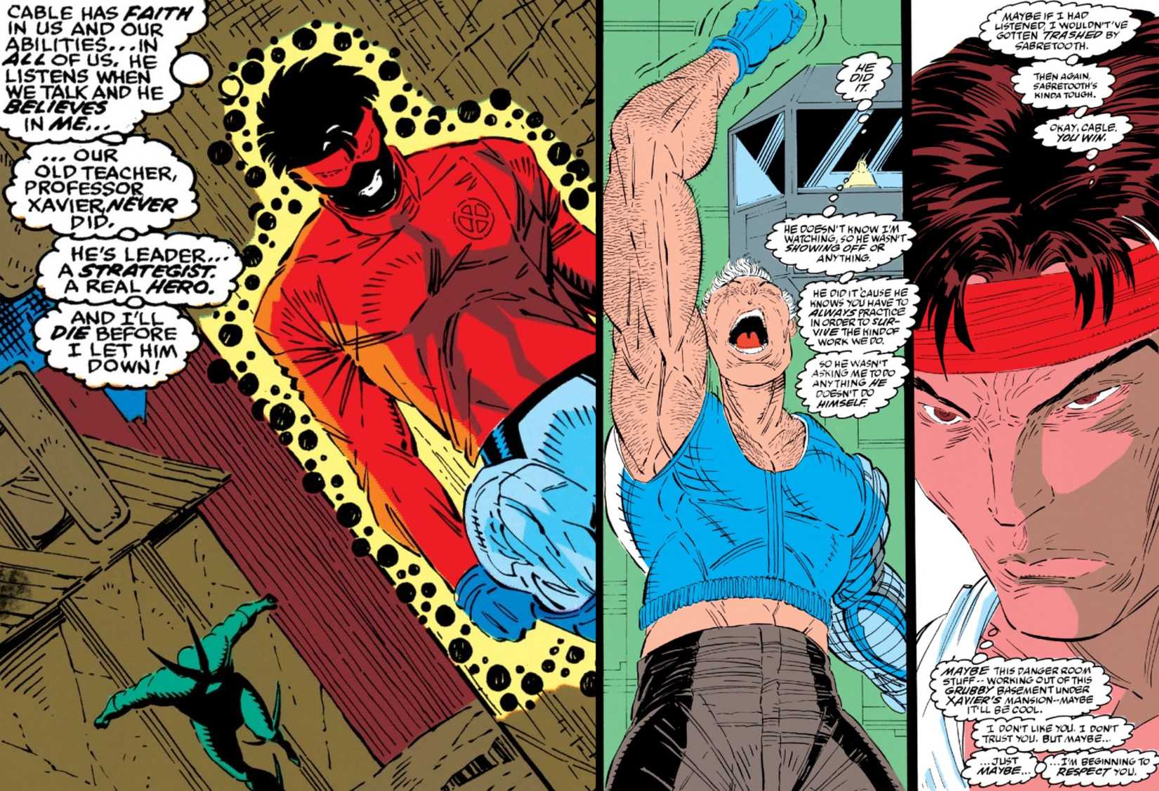 Top 10 Greatest Team Leaders in Marvel History 4 CABLE BEING A GOOD LEADER TO X-FORCE