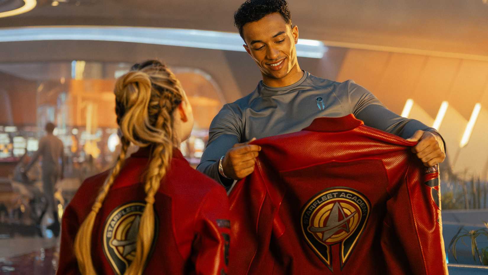 Caleb gets a Starfleet Academy jacket