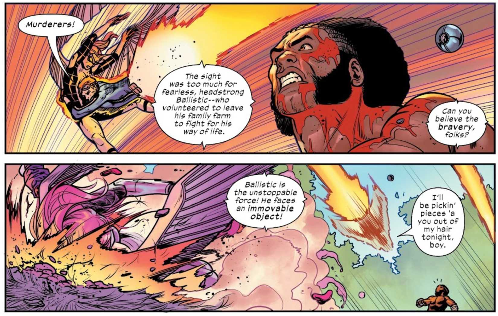 cannonball vs luke cage as the avengers clash with the ultimate defenders 2