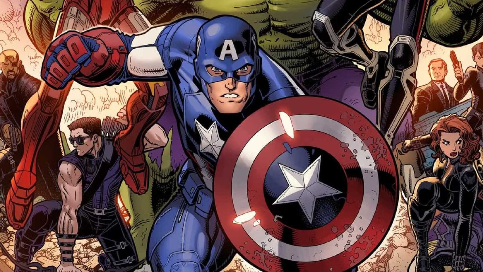 CAPTAIN AMERICA LEADS THE AVENGERS