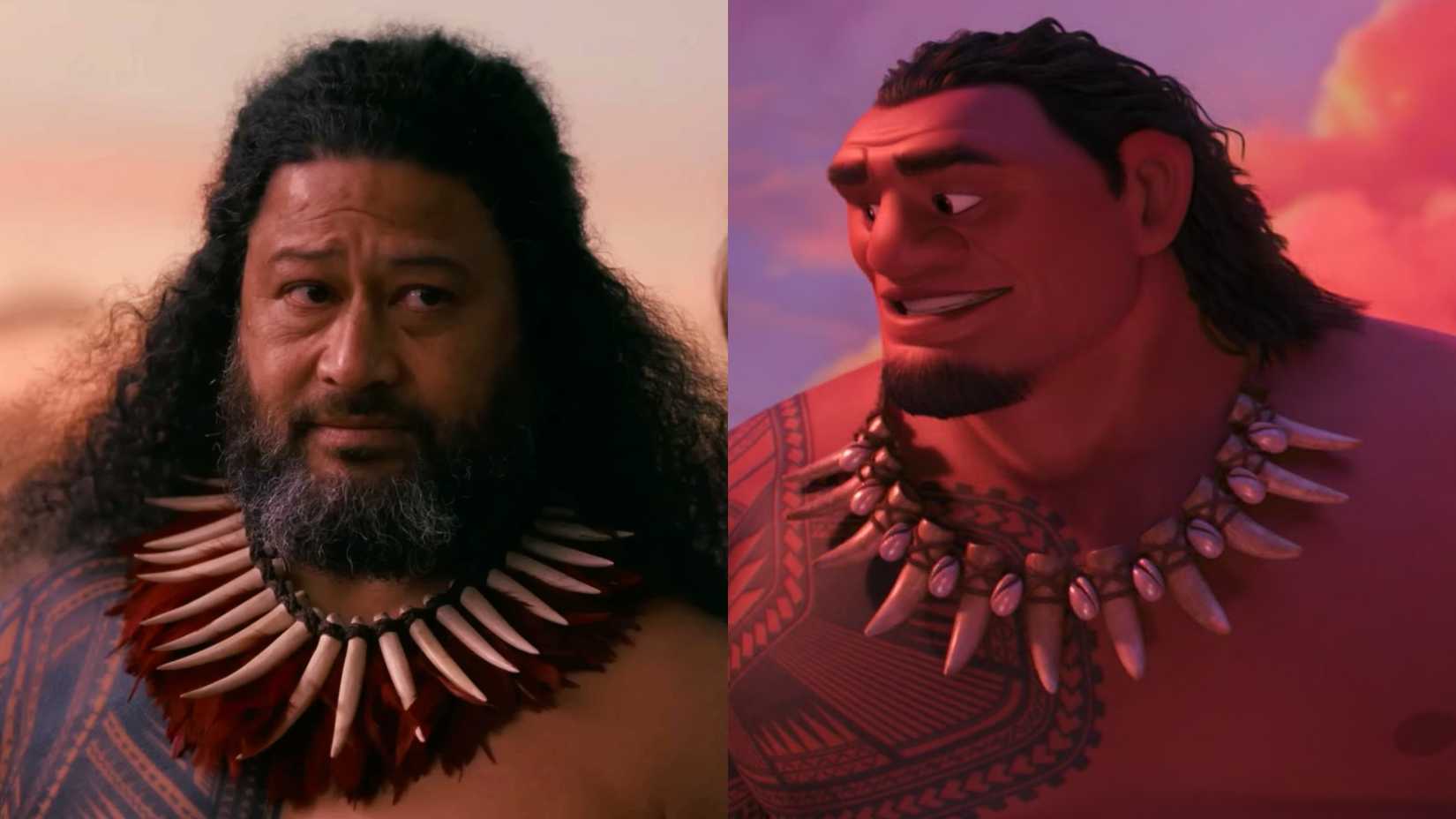 Animation Chief How Every Moana Character Looks In Live-Action vs Animation So Far