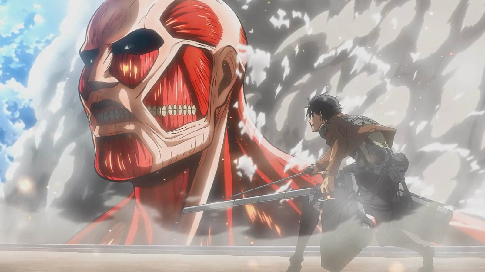 Colossal Titan in Attack on Titan.