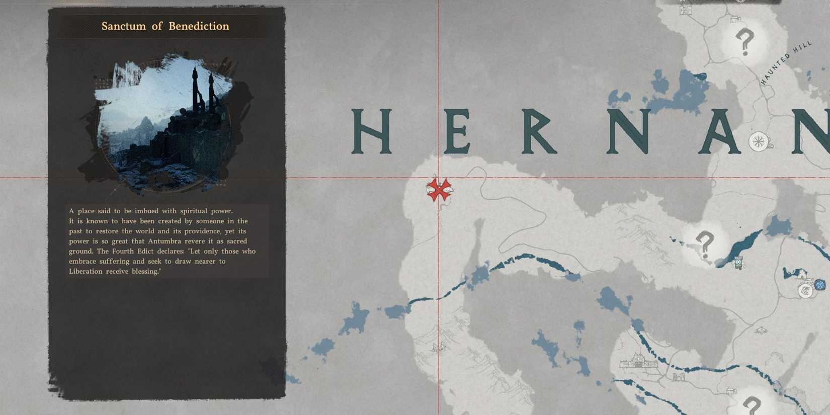 Crimson Desert Sanctum of Benediction location map