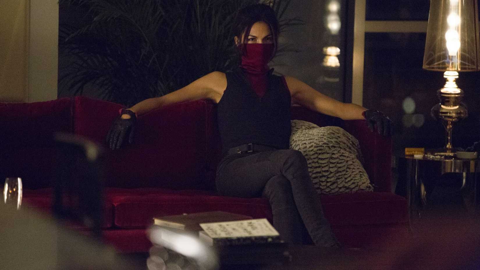 Elodie Young as Elektra in Daredevil season 2