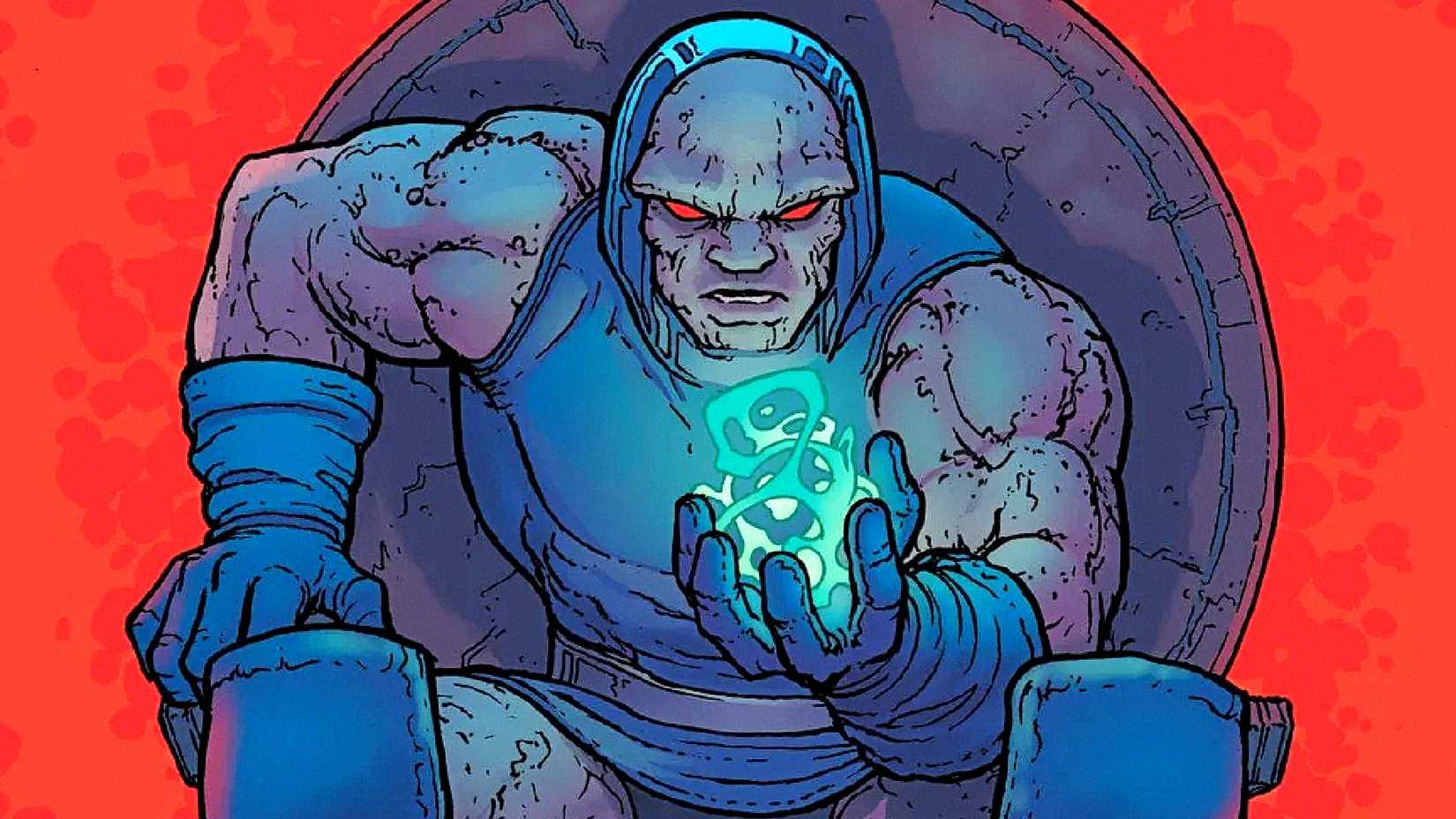 Darkseid analyzes a bolt of energy in DC Comics