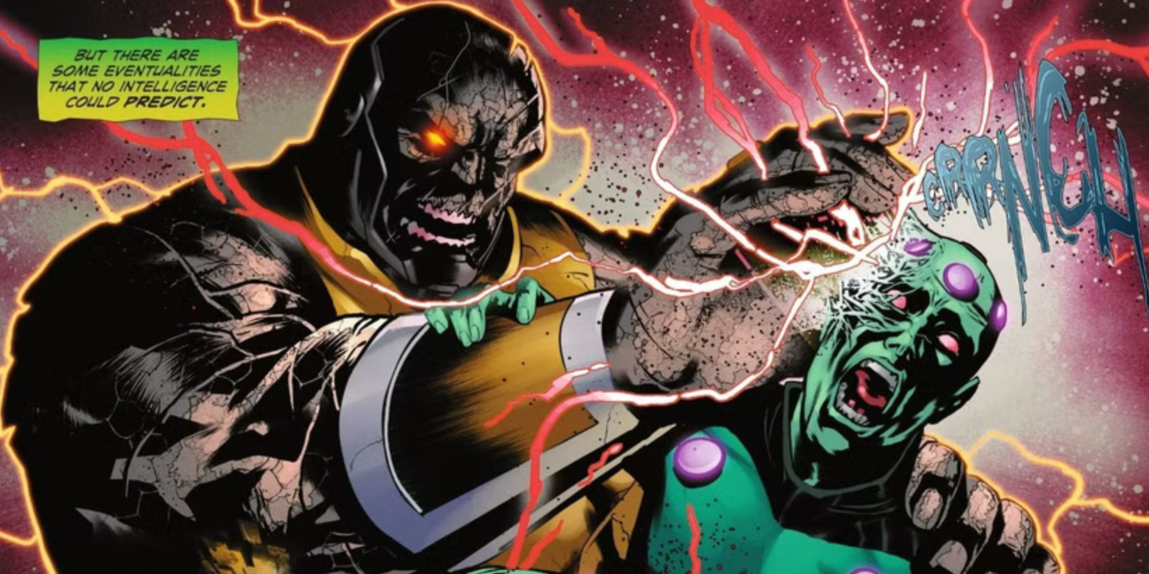 Darkseid in the deceased DC comic 