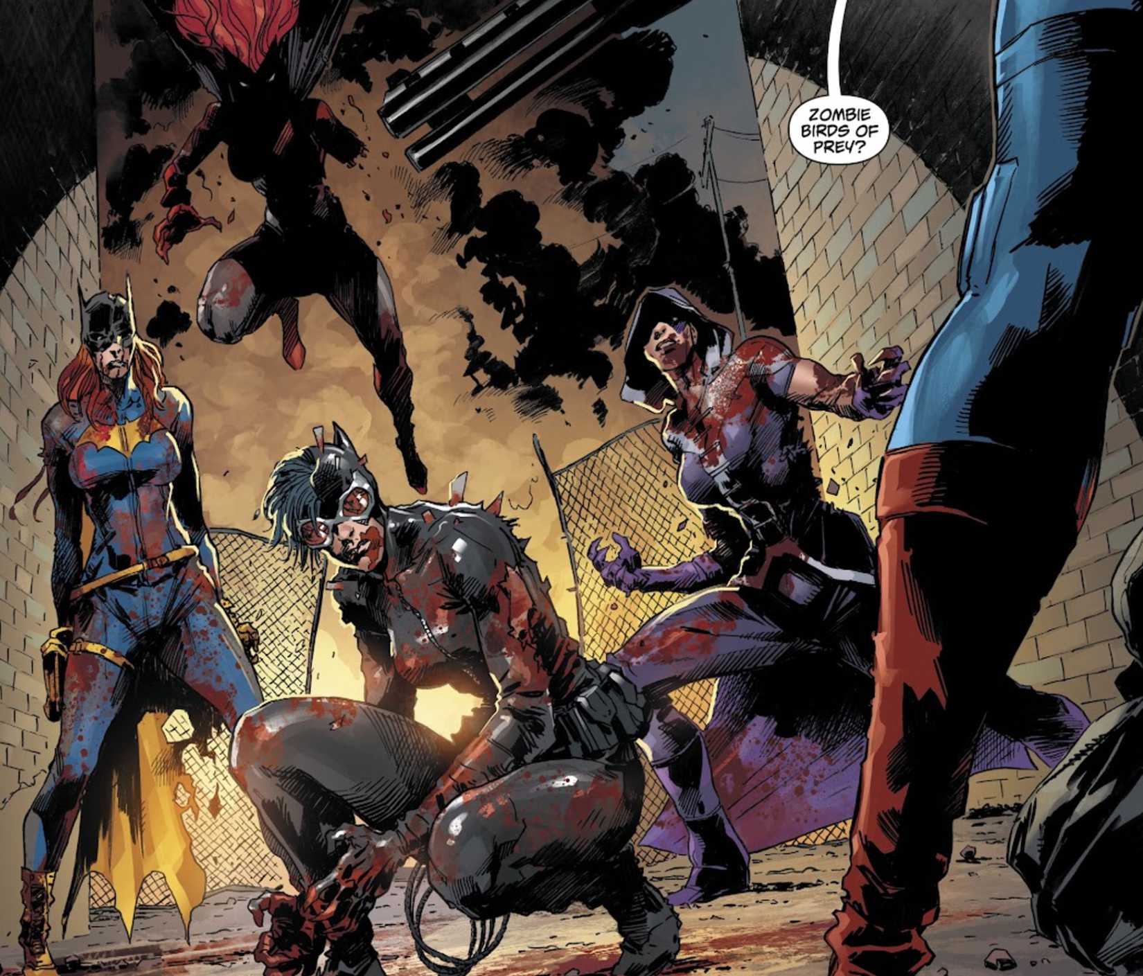 dceased's birds of prey including batgirl