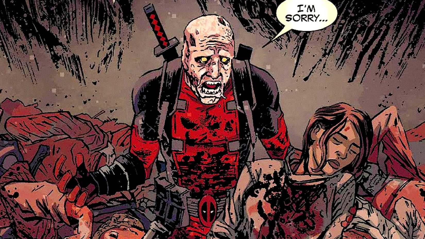 Deadpool sees dead people around him