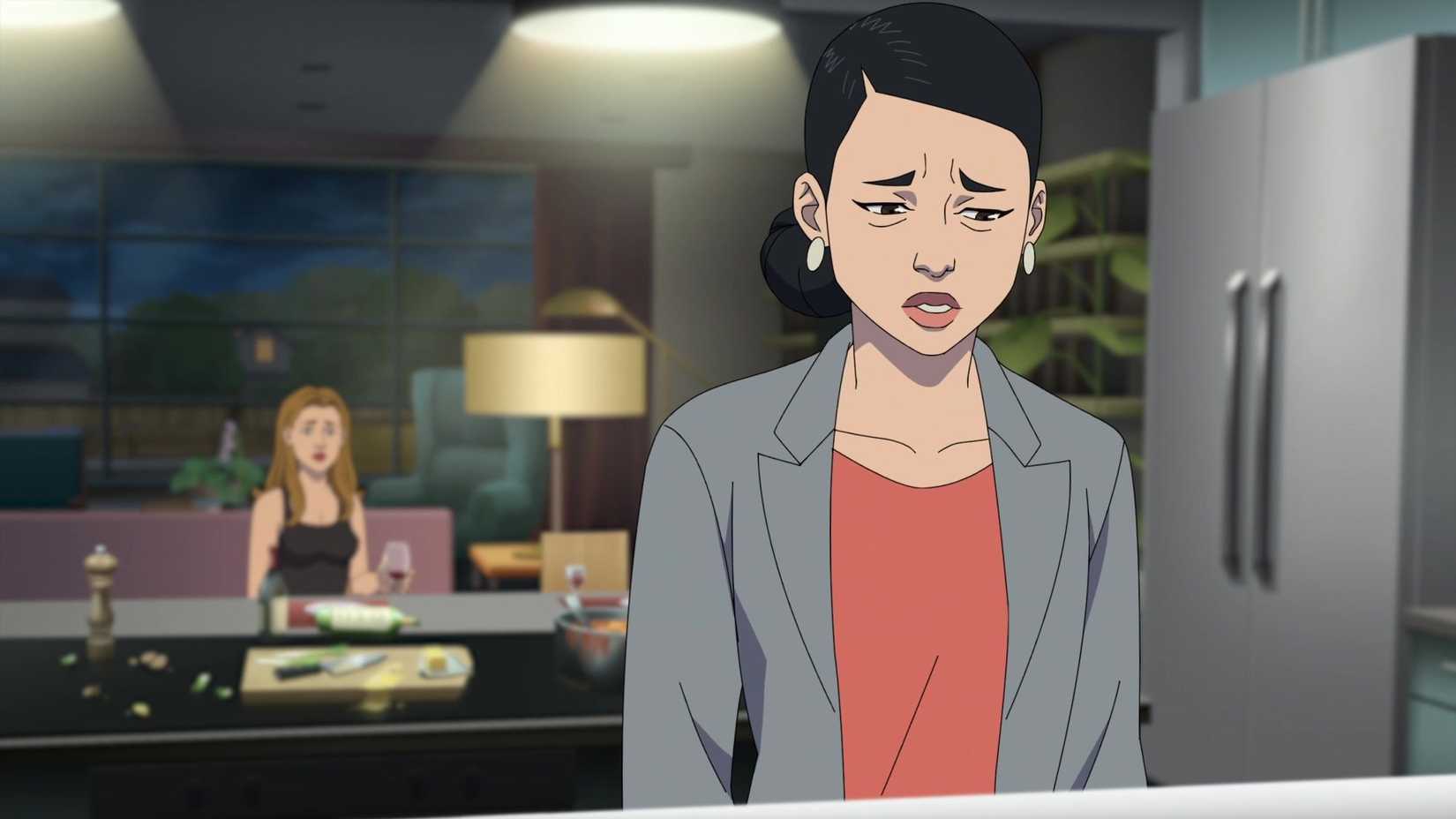 Debbie Grayson looking sad in Season 2 of the show Invincible.