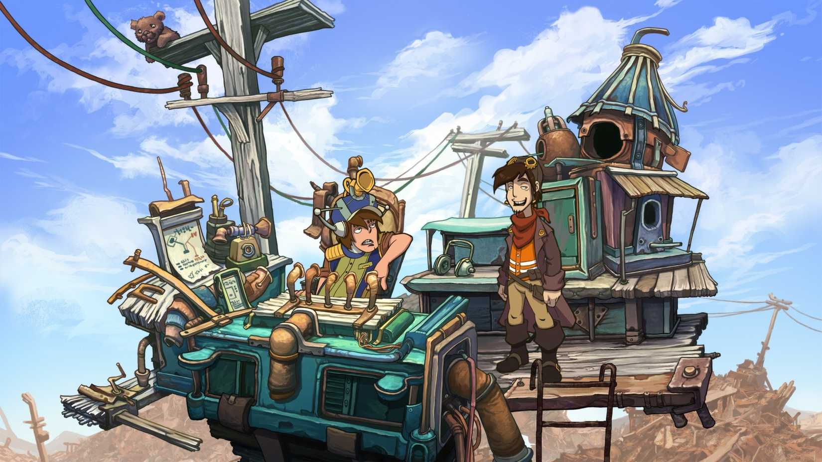 A screenshot of a junk house in Deponia