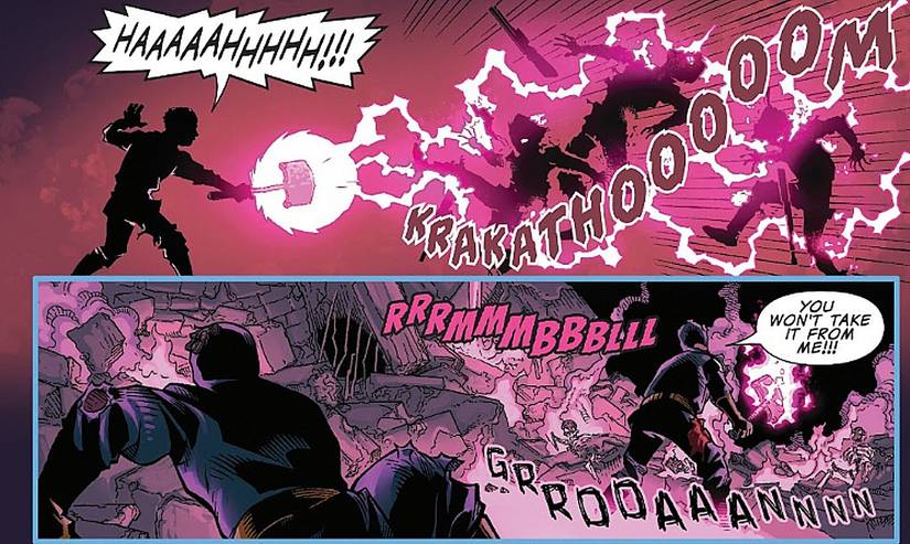 Dungeons of Doom #3, Manx laughs as he wields the power of Sviksemi