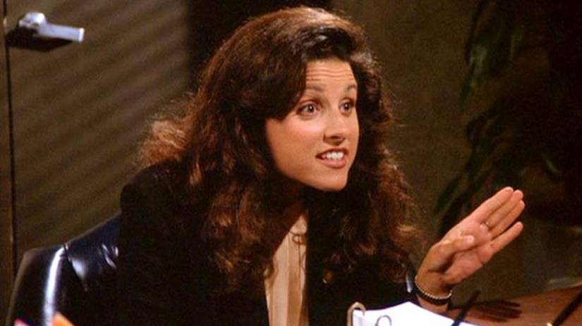 Elaine (Julia Louis-Dreyfus) talking about grace in Seinfeld.