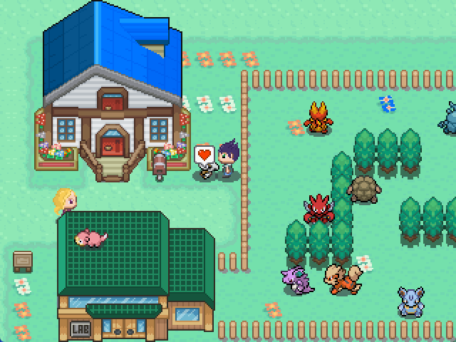Image shows gameplay from Pokémon Prisme