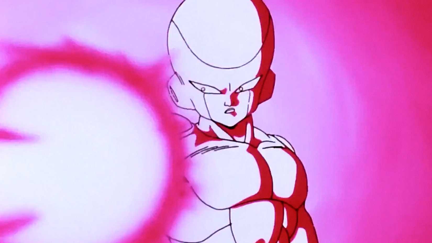 Frieza performs a Death Beam in Dragon Ball Z