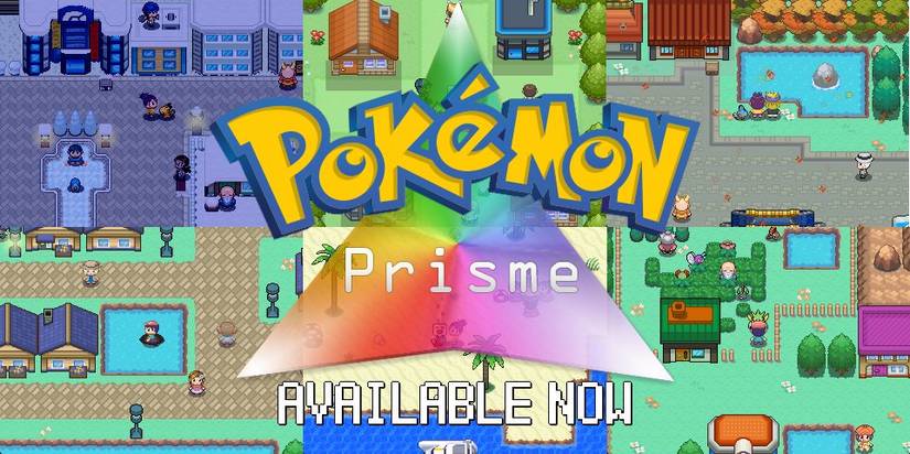 Image shows the title screen for Pokémon Prisme