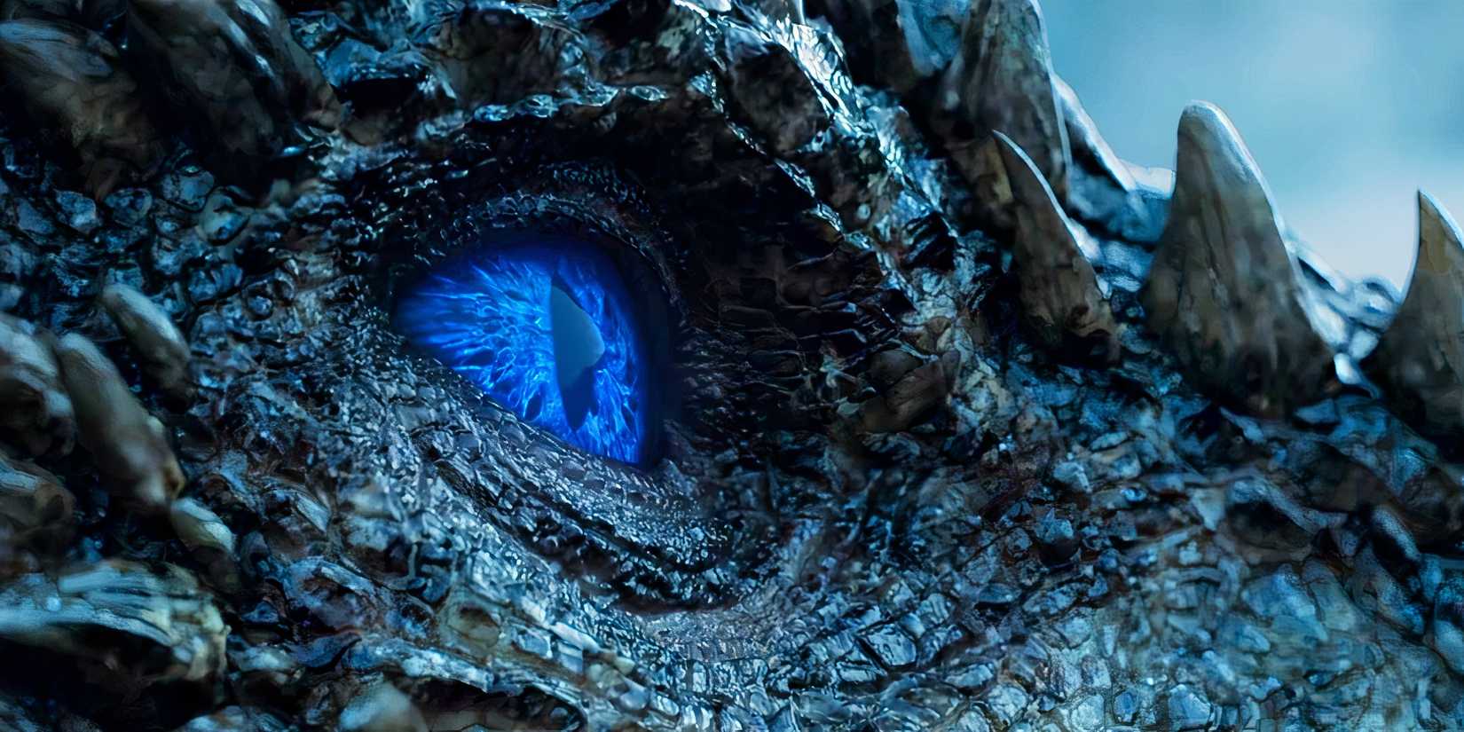 Game of thrones white walker dragon eye blue