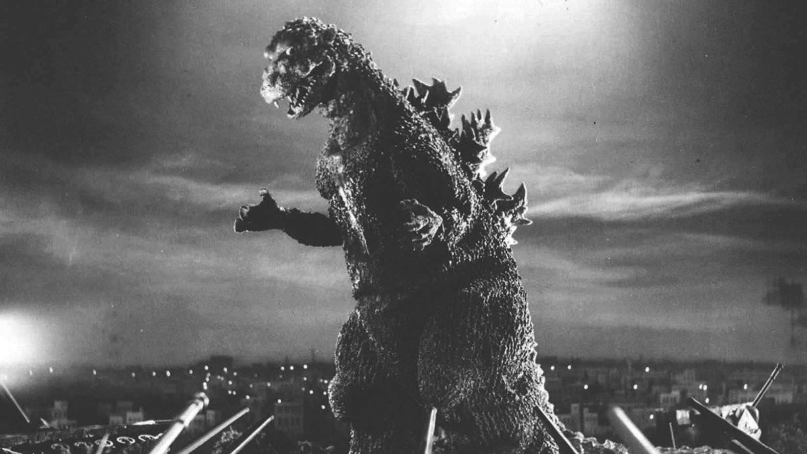 Godzilla em uma fúria em 1954