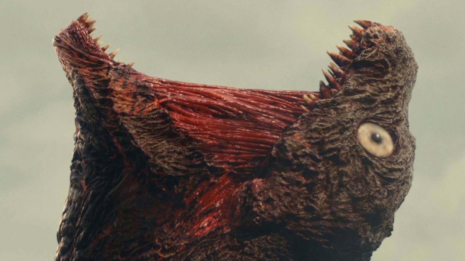 Godzilla roaring in Shin Godzilla