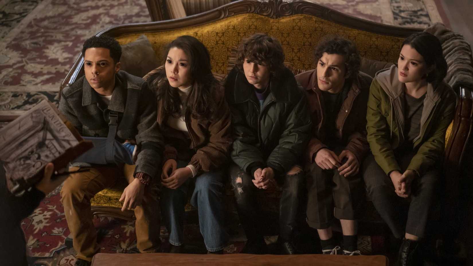 10 TV Shows We Thought Would Be The Next Stranger Things 2 Five kids sit on a couch with blacked-out eyes in 2023's Goosebumps.