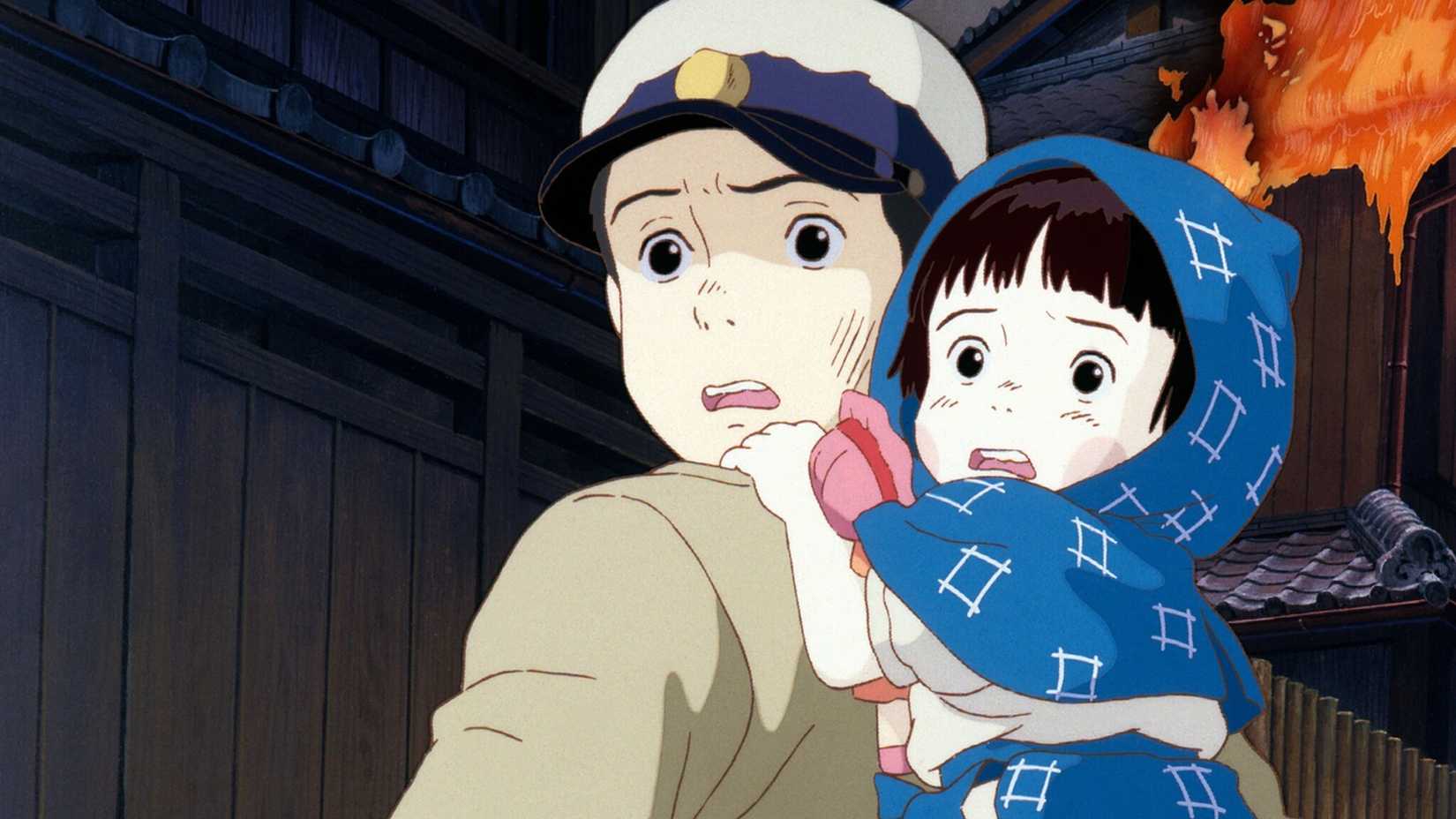 Seita e Setsuko em Túmulo dos Vagalumes