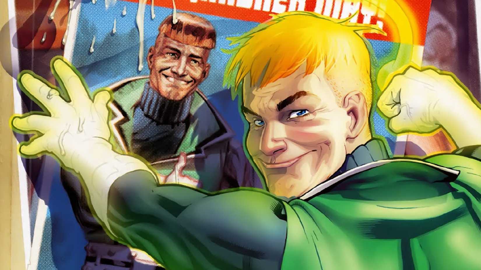 Are Superman, Batman and Wonder Woman Democrat or Republican? DC's Official Answer 4 green lantern guy gardner putting up a political poster